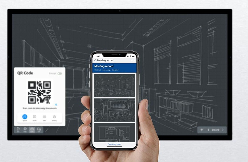 MAXHUB手机AV看片掃碼帶走會議記錄
